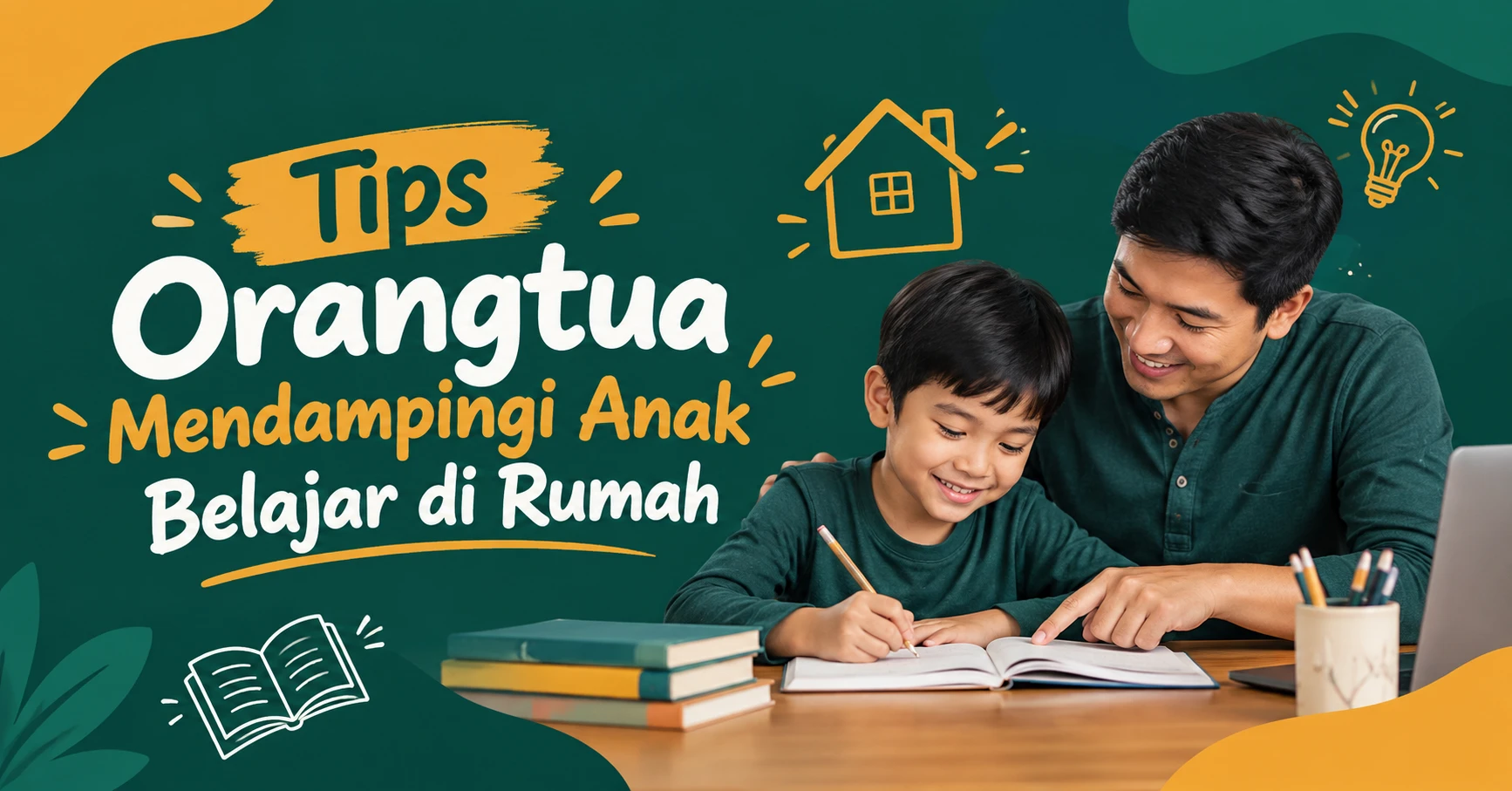 Tips Orangtua Mendampingi Anak Belajar di Rumah